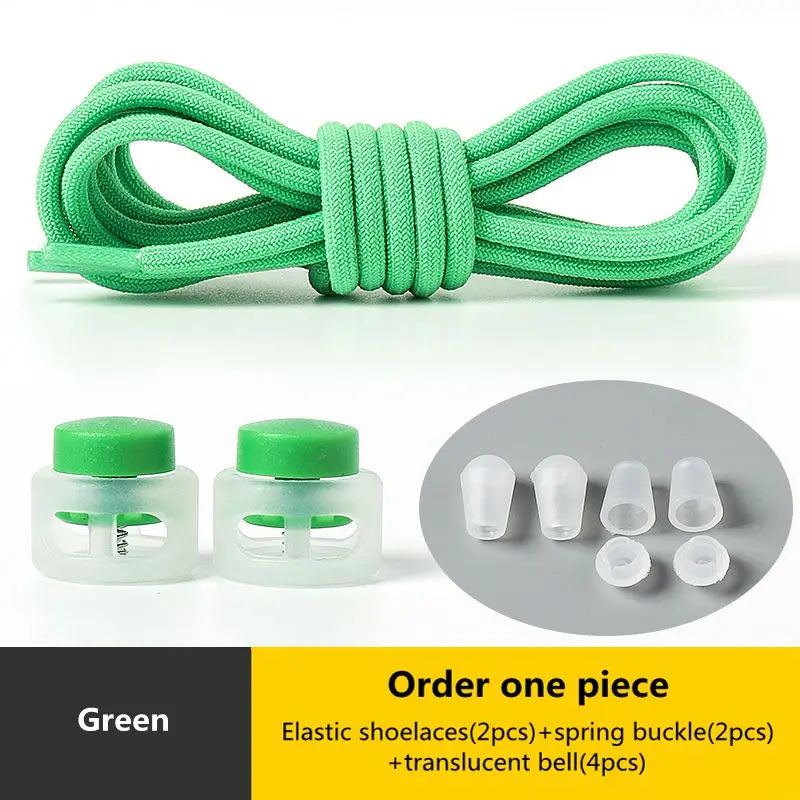 No Tie Shoelace Elastic Round Lock Shoe Laces