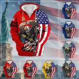 New 3D US ARMY Printed Zip Up Hoodies