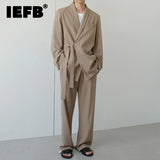 IEFB Trend Men's Cotton Suit Sets Korean Business