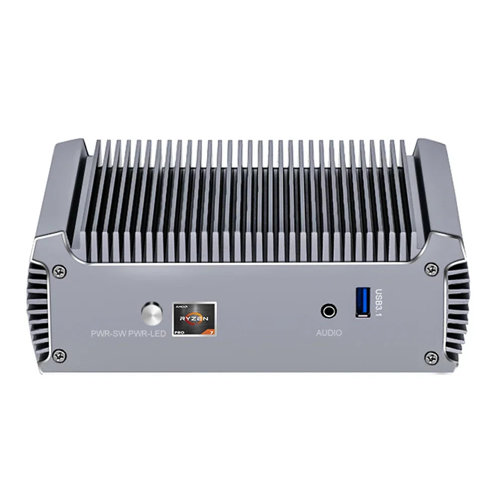 KINGNOVY Fanless AMD Mini PC Ryzen 7 5800U