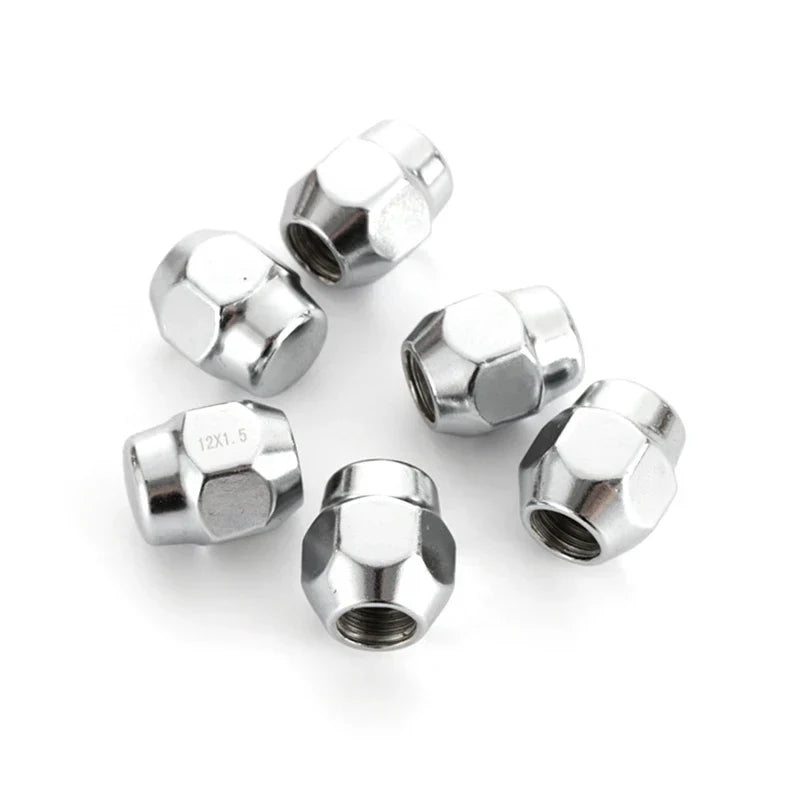 1Set Wheel Nuts Conical Collar Closed Replacement Parts