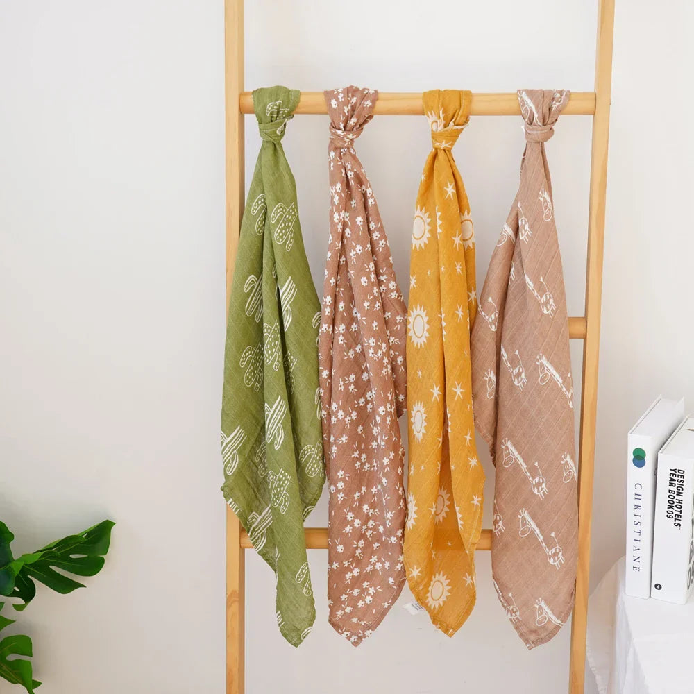 Bamboo Cotton Burp Cloth 60x60cm Soft Baby Drool