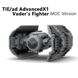 NEW 453Pcs MOC Spaceship TIE/ad Advanced x1 Vader's