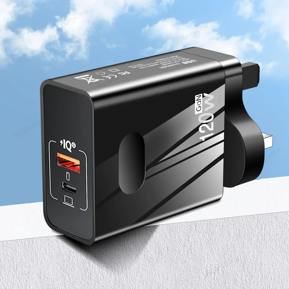 120W GaN Charger PD USB C Charger Fast