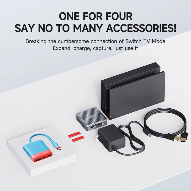 Hagibis Switch Video Capture Card Portable TV Dock
