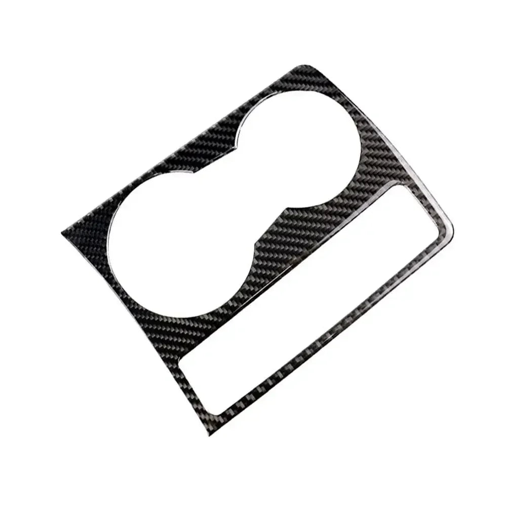 For Audi A4 B8 2009-2016 Carbon Fiber Cup Holder Panel Cover Decorative Sticker Modification Of Car Interior Accessories