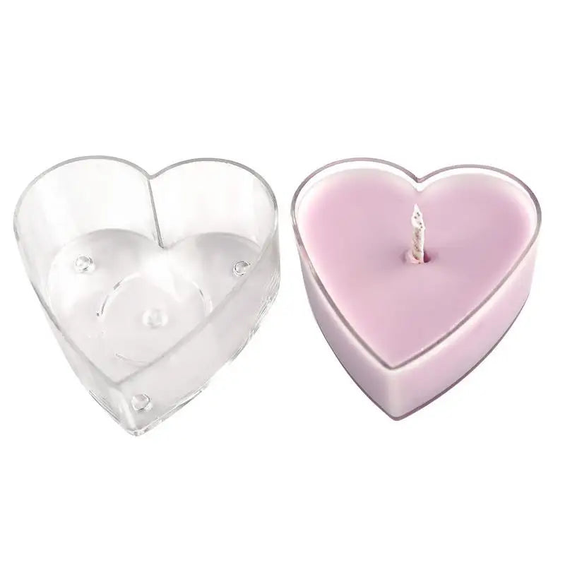 5Pcs Heart Empty Candle Cup Tea Light Cups