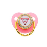 New Crown Diamond Silicone Pacifier 0-3 Years Photography Accessories Silicone Pacifier with Dust Cover No Colour Fading