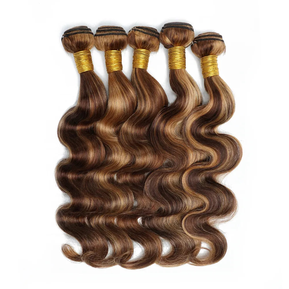 Body Wave Highlight P4/27 Human Hair Bundles 60Gram