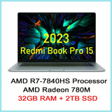 【Russia Stock】 Xiaomi RedmiBook Pro 15 2023 Laptop R7-7840HS/R5-7640HS AMD 780M/760M 16G RAM 512G/1T 3.2K 120Hz 15.6'' Notebook