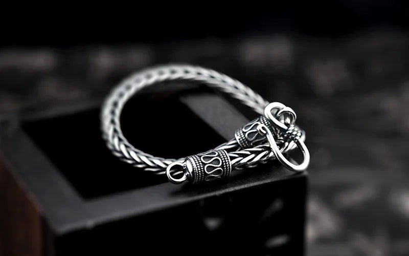 BOCAI S925 Sterling Silver Bracelet for Men and