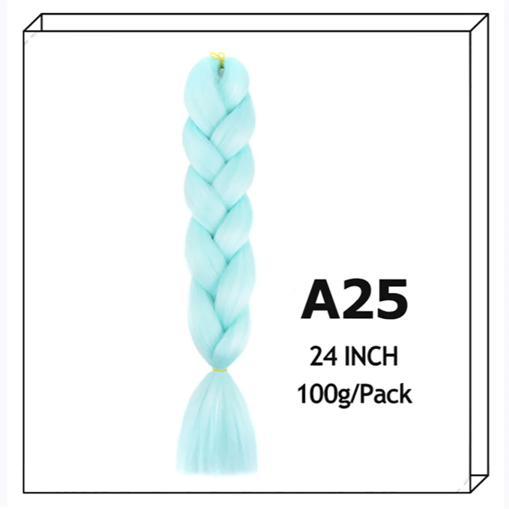 24Inch Synthetic Long Jumbo Ombre Braiding Hair For