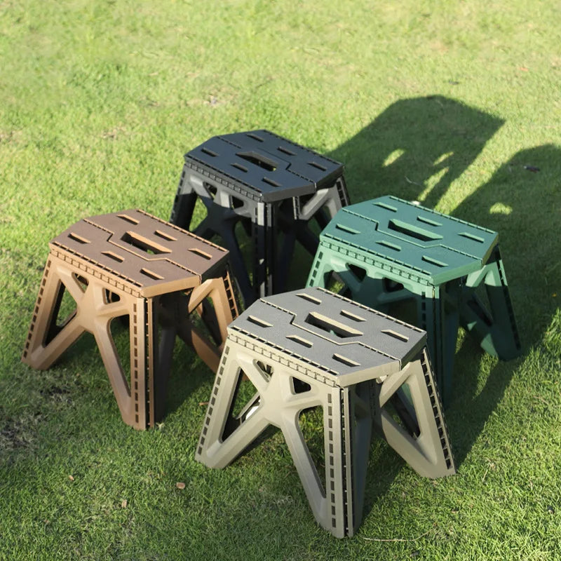 Outdoor Portable Folding Stool High Load-bearing Handle Design