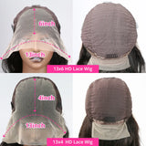 40Inch Deep Wave Frontal Wig Transparent 13x4 13x6