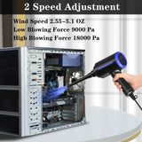 500W Electric Compressed Air Duster Blower Canned Air