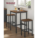 VASAGLE Bar Table, Small Kitchen Dining High Top