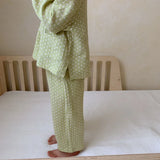 Kids Clothes Girls Loungewear Spring Cotton Yarn Polka