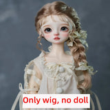1/6BJD Wig Bangs Ponytail Curly Soft Mohair Wig