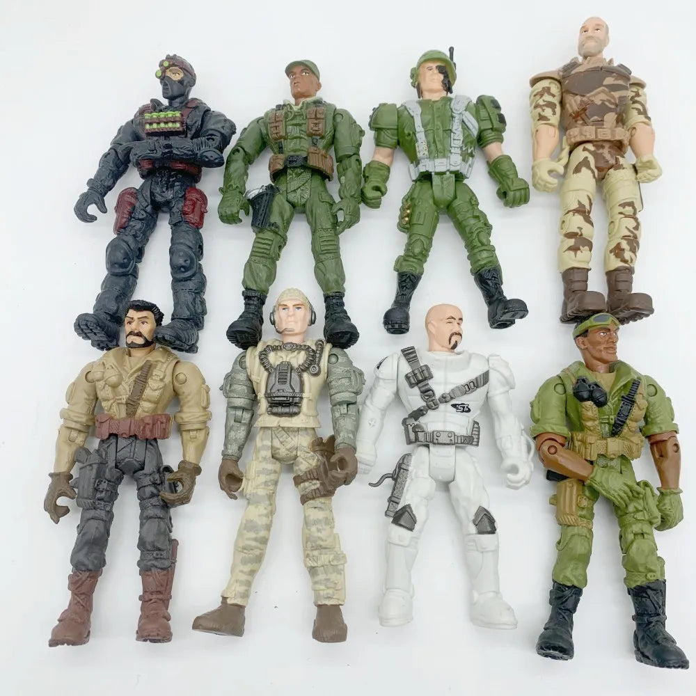 3/8/15/20pcs Warrior Elite Force 1:18 Military Action Figure