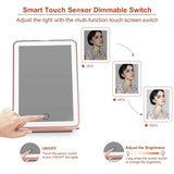 LED Foldable Travel Makeup Mirror 3 Colors Light