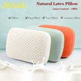 JFLEGAL Latex Pillow Natural Rubber Odorless Neck Pillow