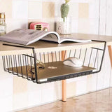 Metal Iron Kitchen Organizer Shelf Desk Cabinet Storage