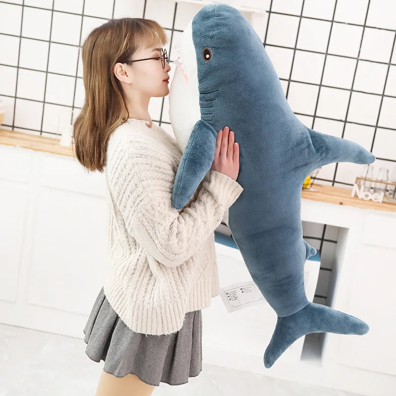 30/45/60/80/100cm Funny Joy Cute Shark Plush Toy Soft