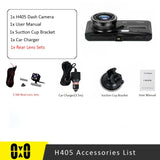 Dash Cam Front and Rear Camera CAR DVR