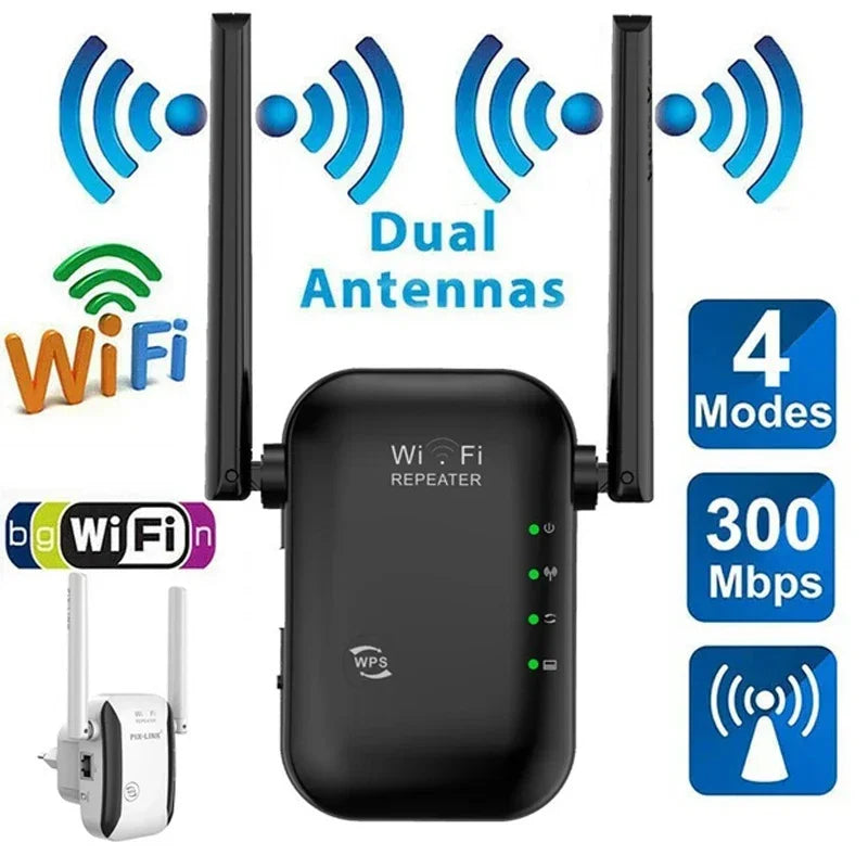 500m 4G 5G Wireless Wifi Repeater 300Mbps Network