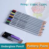 Pottery Underglaze Color Pencil 10 Colors Optional High