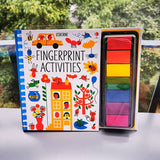 Usborne Children Fingerprint Books with Rubber Stamp Ink