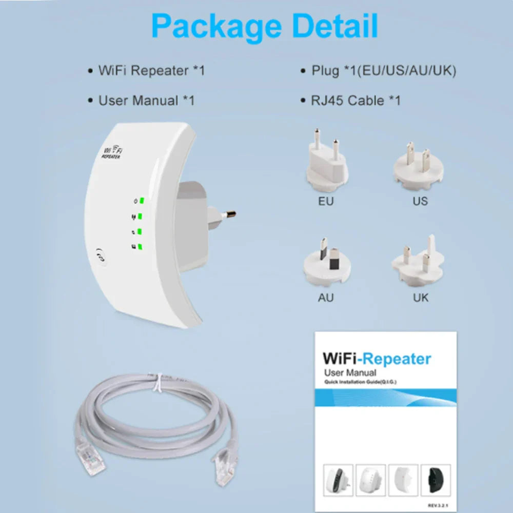 1PCS Wireless WiFi Repeater Wifi Extender Wifi Amplifier