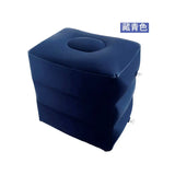 3 Layers Inflatable Travel Foot Rest Pillow Airplane
