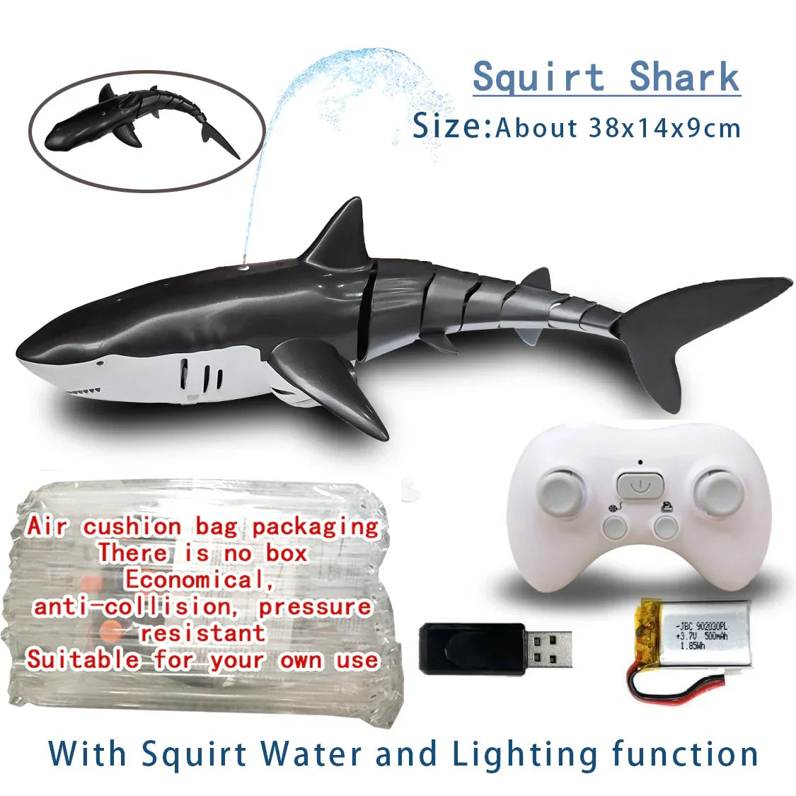 Funny RC Shark Toy Remote Control Animals Robots