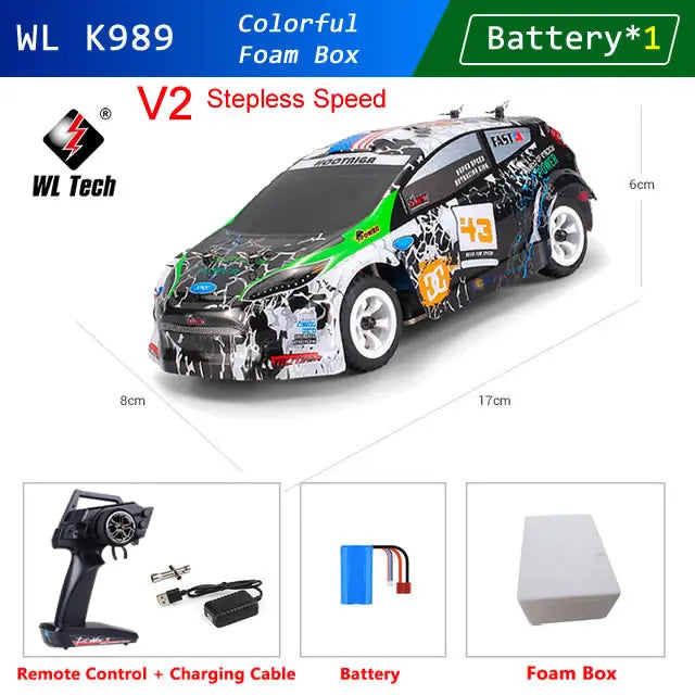 WLtoys K989 1:28 4WD 2.4G Mini RC Racing