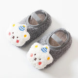 Cartoon Bear Baby Shoes Winter Thick Warm Newborn