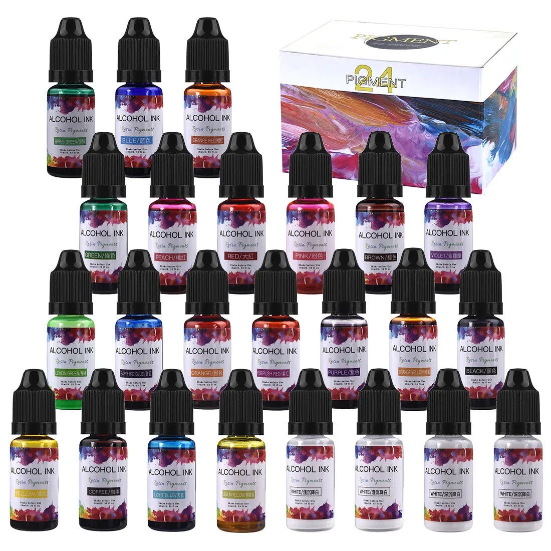 10ml 22Colors Alcohol Ink Art Epoxy Resin Diffusion