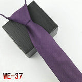 New Suit Business Zipper Tie for Man 48*7cm