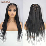 Triangle Knotless Full Lace Braided Wigs with Baby