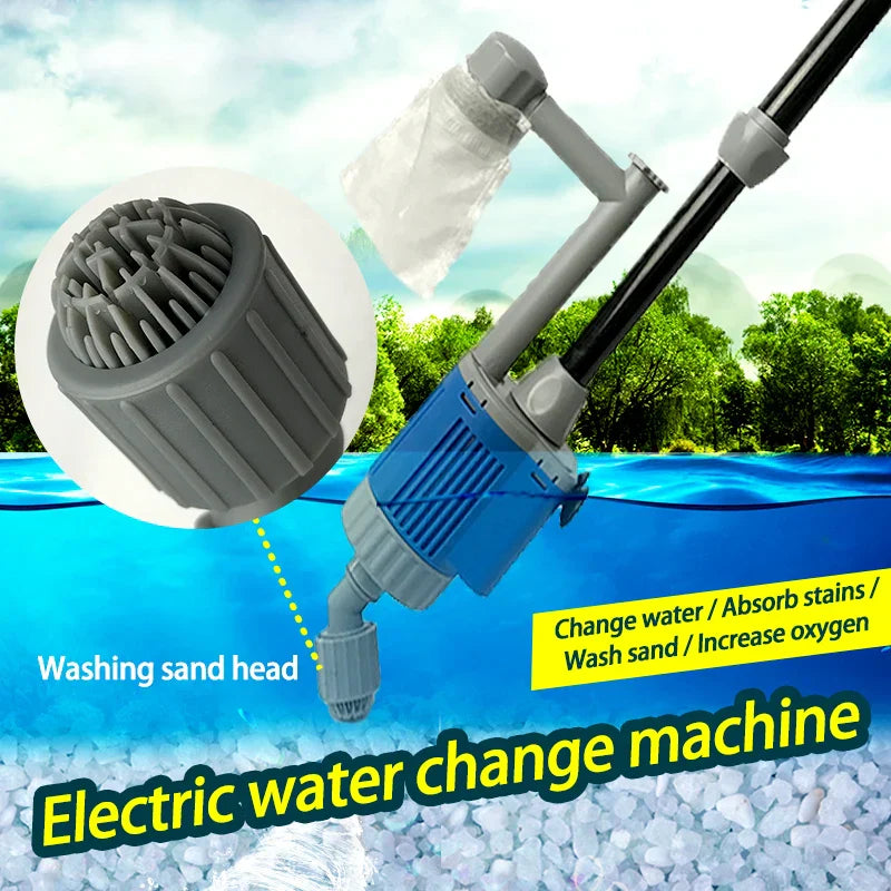 20/28W Electric Aquarium Fish Tank Water Change Pump
