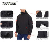 TACVASEN Winter Waterproof Fleece Lined Jackets Men's Safari
