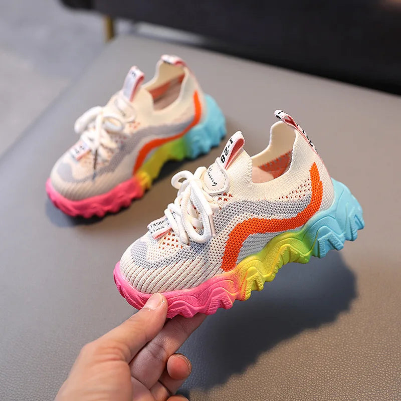 Summer Children's Sneakers 2024 New Mesh Breathable Small
