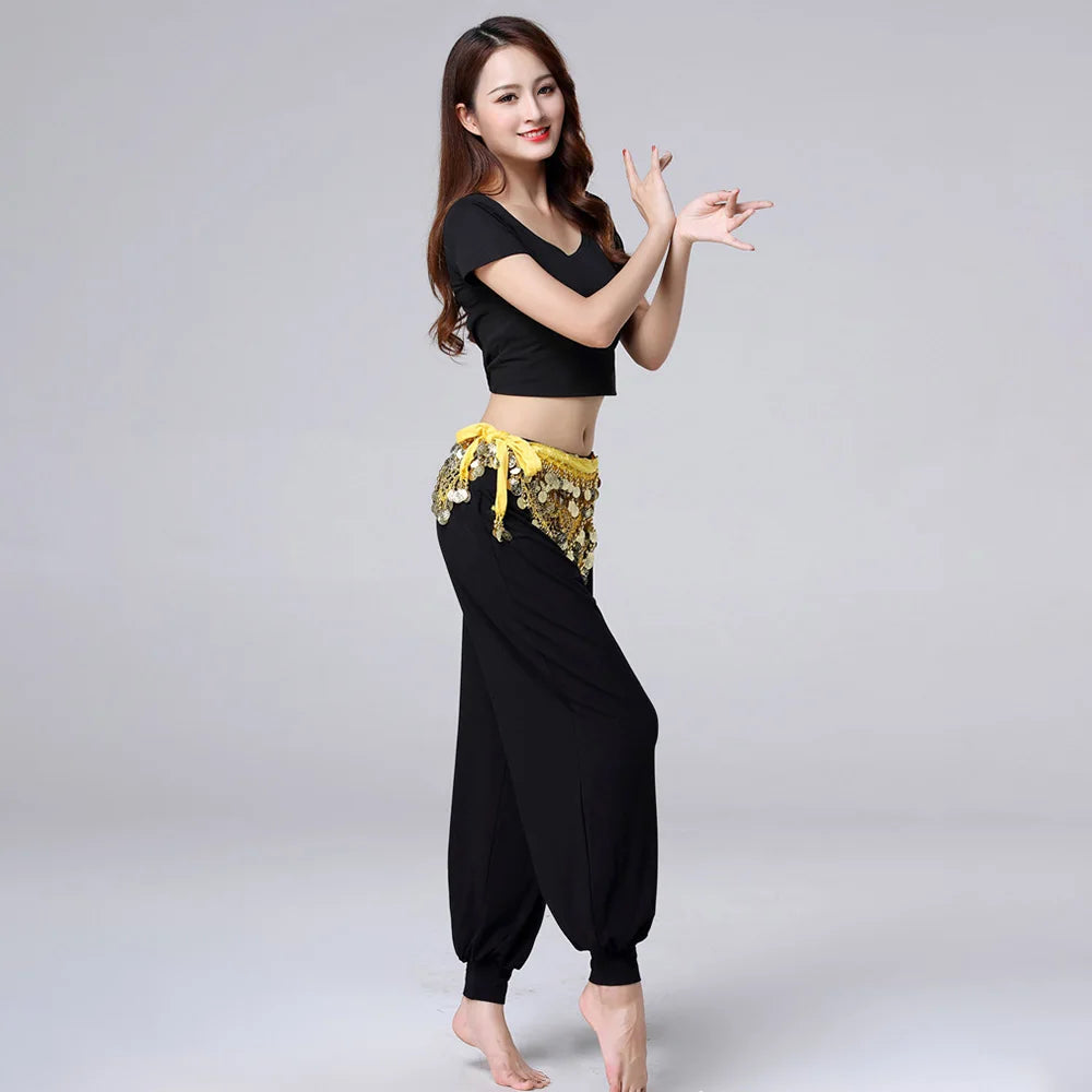 1Pc Belly Dance Waist Chain – 5-Layer Gold Coin Hip Scarf