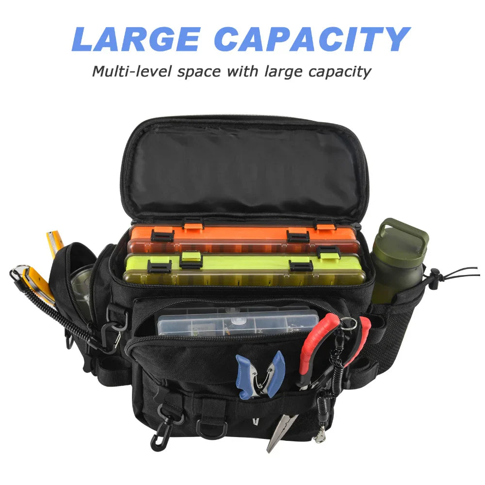 Goture Fishing Tackle Bags Single Shoulder Crossbody Bag