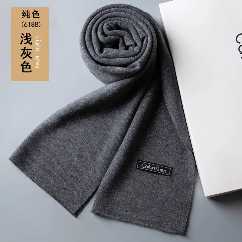 Fashion Classic Business Scarf Men Wool Scarf Soft