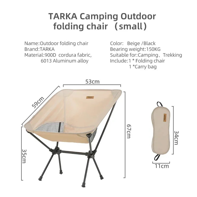 TARKA Foldable Camping Chairs Set Lightweight folding Chair