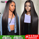 HD Transparent Lace Frontal Human Hair Wigs 13X6