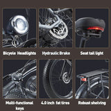 BURCHDA RX80 Adult Electric bike 1000w Motor 48V