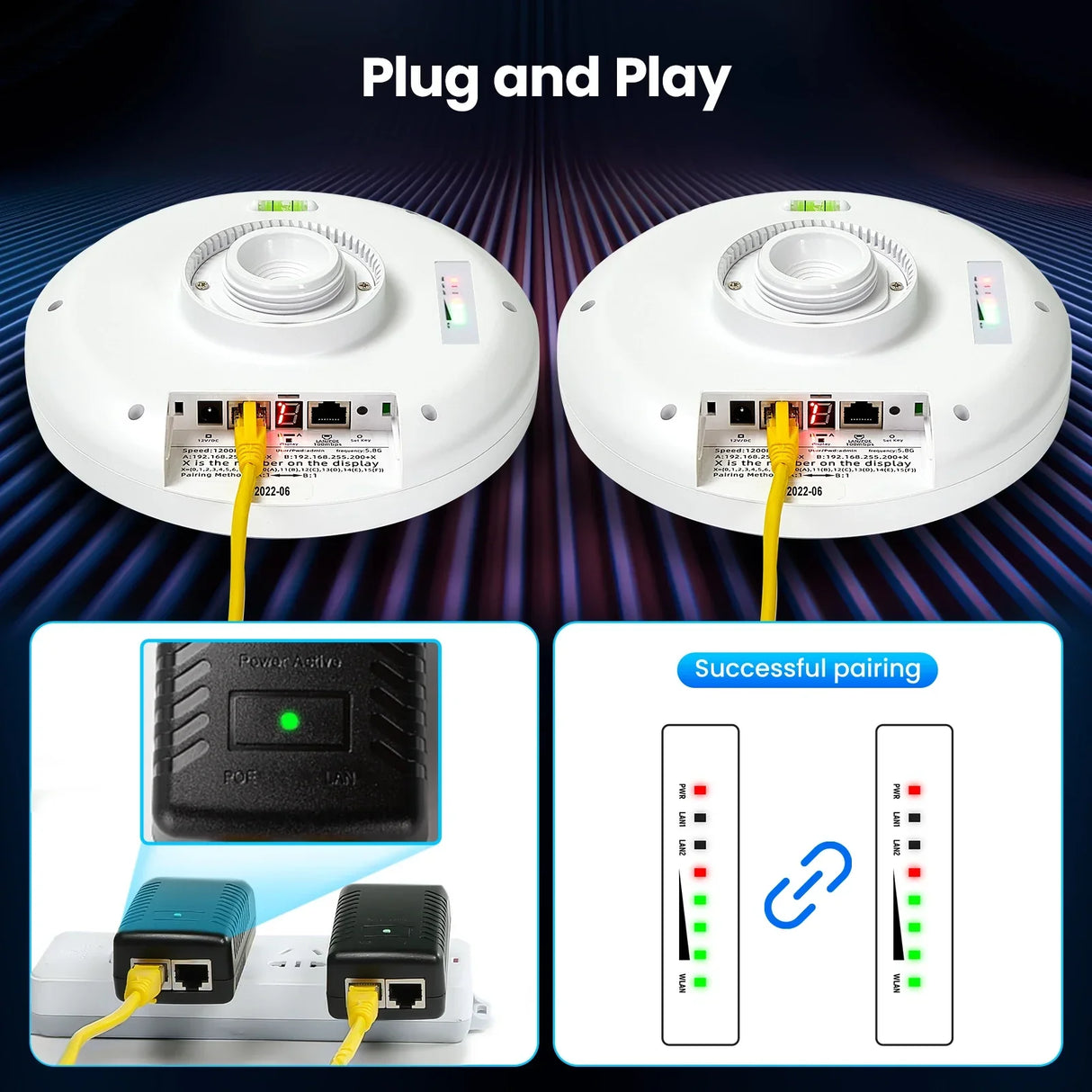 Wireless Bridge Gigabit 1Gbps Point to Point WiFi