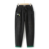 Plus Size Jeans Womens Clothing Fall Letter Print